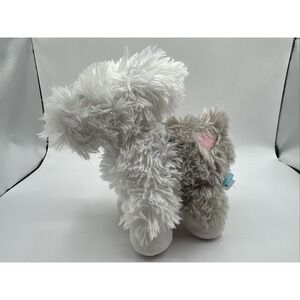 English Sheepdog Puppy Dog Plush Lovey Gray White Manhattan Toy Company